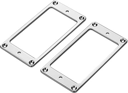 COMETX Tonabnehmer Montierringe 2 Stück Humbucker Magnetic Montierringe für Plattenspieler Kappe Rahmen Set Ersatz LP Gitarre