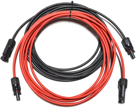 smartEC Solarkabel Verlängerungskabel Solarstecker schwarz rot 4-6mm² mit Solarstecker Solarmodule Solar Photovoltaik flexibel UV-beständig (2X 7m 4mm²)
