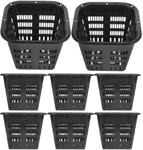 SUPVOX 8 Cesti per Piante Idroponiche, Vaso a Rete, Vasi da Giardino, Vasi Quadrati in Plastica