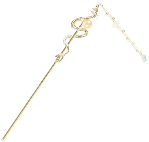 SOESFOUFU Haarnadel Drachenmotiv Metall Lange Chinesische Haarstäbchen Mit Quaste Haarknotenhalter Für Damen Vintage Chinesisches Haarzubehör Für Dutt Und Festliche Frisuren