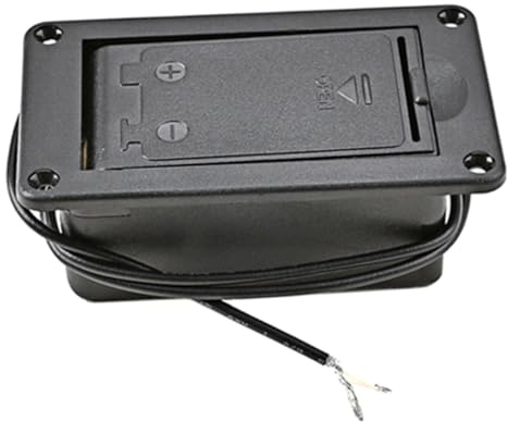 LABRIMP Caja de Batería de Plástico para Pastillas de Guitarra Soporte para Pilas para Instrumentos Musicales Compatible con Pastillas Electrónicas
