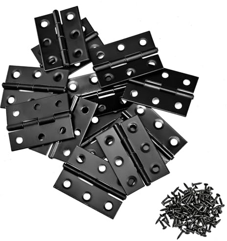 2 Inch Stainless Steel Folding Hinges for Wood Door Wooden Box Small Crafts or Lightweight Projects assigned 108 Screws