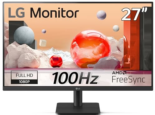 LG Electronics Monitor 27MS500, 27 Inch, FHD 1080p, 100Hz, 5ms Response Time, IPS Panel, HDMI (Matt Black)