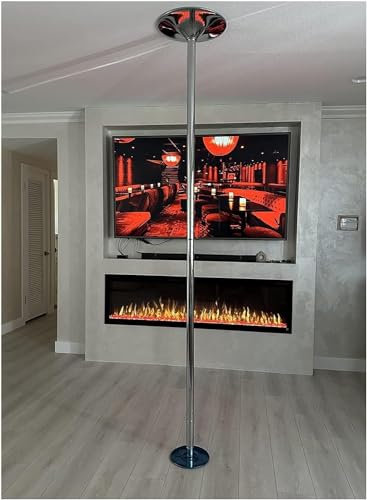 Palo Pole Dance Professionale Palo da Ballo Pole Dance in Acciaio per l'home fitness, Portatile rimovibile Asta da ballo da 45 mm, Carica 440 libbre Portatile e Rimovibile(2.9M-3M/9.4ft-9.8ft)