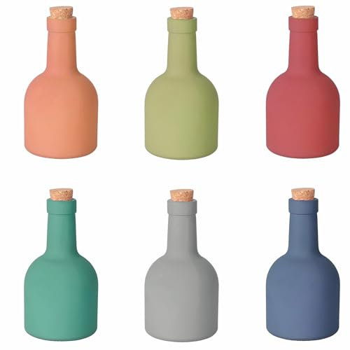 Villa d'Este Home Tivoli Set 6 Oliera 400 ml, in vetro, tappo in sughero