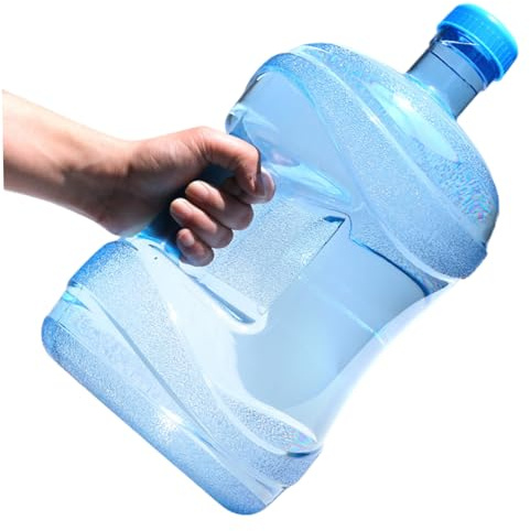 Botella de dispensador de Agua Jarra de Agua de 5 litros con Mango contenedor de Servicio Pesado con Tornillo de Tornillo Tanque Transparente Sellado de pc.