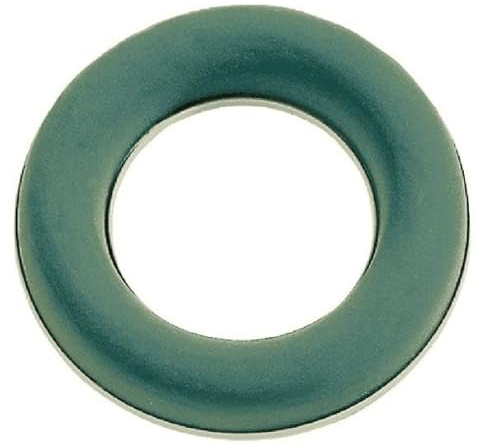 INNA-Glas Oasis Ideal Nass-Steckschaum Ring AROHA in Papercompound Schale, grün, 2,5cm, Ø15cm - Nasssteckmasse