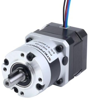 STEPPERONLINE Nema 17 Getriebe Motor L=34mm Getriebeübersetzung 10:1 | MG Serie Planetengetriebe, Getriebe Schrittmotor