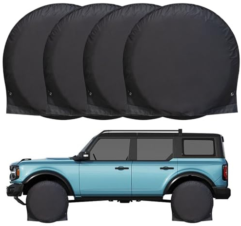 Funda para Neumáticos de - Protector De Neumáticos para Ruedas De Vehículo (4 Unidades) - Guardia Solar con Correas Elásticas para Camión Auto