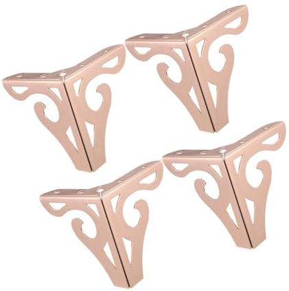 WHAMVOX 4 pezzi Gambe Mobili Metallo Piedini Sostitutivi per Divano Armadio Tavolino e Mobile Tv Design Semplice e Facile da Installare