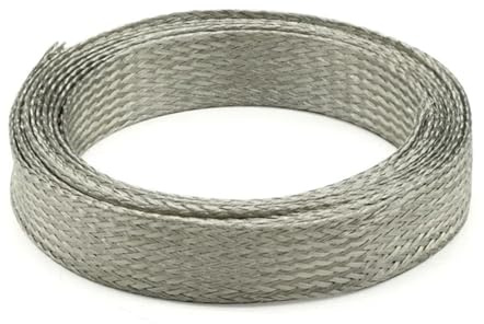 1-20 metri di larghezza del manicotto in rame 2~28 mm, spelafili espandibili intrecciati, guaina metallo per schermatura delle interferenze dei cavi(Tinned Copper,20mm-1 Meter)