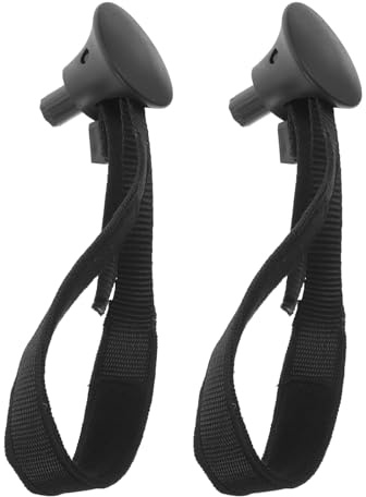 ORFOFE Correas de Muñeca Ajustables para Bastones de Senderismo 2 Piezas Negras para Trekking Accesorios de Fijación Resistentes para Montañismo Escalada y Actividades al Aire Libre