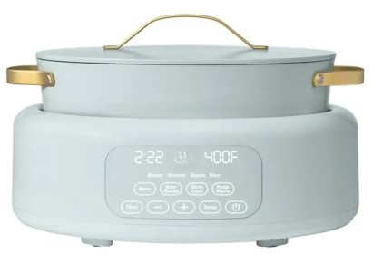 Multi-Cooker 6-Quart 10-in-1 Electric Multi Cooker, Digital Controls, Slow Cook, Steam, Sauté & Rice, Oven-Safe Nonstick Pot