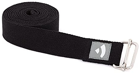 Ceinture de Yoga Asana en coton avec boucle de serrage en métal, accessoire de yoga pratique, outil de base pour les débutants et non débutants