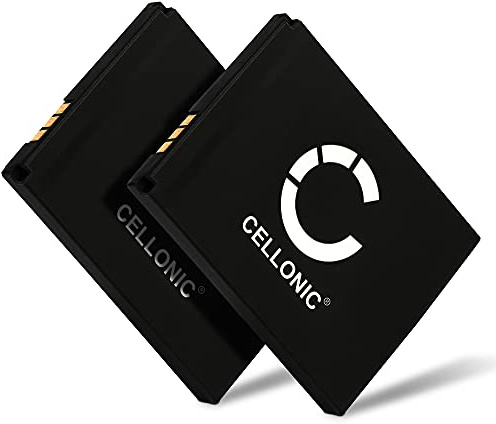 CELLONIC, Akku kompatibel mit AVM Fritz!Fon C5, FON M2, C4 (750mAh, 3.7V) 2X Ersatzakku 312BAT006, BAK130506