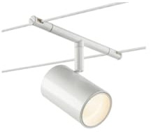 SLV Seilsystem Leuchte TENSEO NOBLO/Strahler, LED-Spot, Decken-Strahler, Decken-Leuchte, Innen-Beleuchtung / IP20 2700K 8.5W 450lm weiß 36Grad