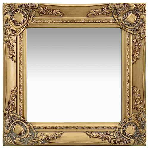 vidaXL Wandspiegel im Barock-Stil 40x40 cm Golden