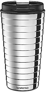 Nespresso Touch - Termo de viaje Travel Mug TOUCH (acero inoxidable, 345 ml), color plateado
