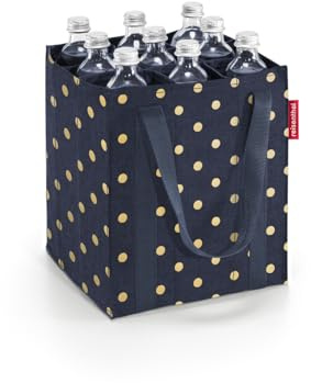 Reisenthel Unisex flaskhållare, Metalliska prickar blå, One Size, Klassisk