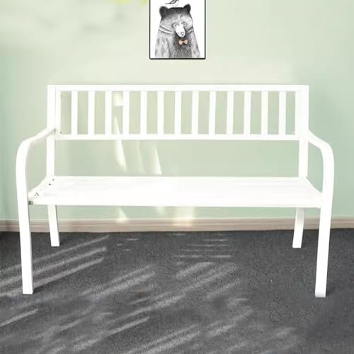 HXYhydrypd Terrassenbank mit Lattensitz, Gartenbank for Den Außenbereich, 500 Pfund Tragkraft, Lounge Möbel Outdoor, Sitzbank mit Lehne for Hinterhof, Pool, Rasen (Color : B)