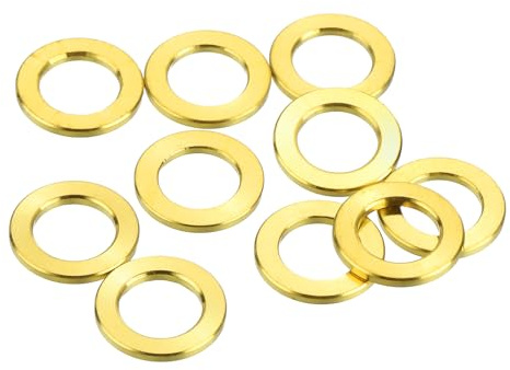 QUARKZMAN 10 pcs M6 Titane Plat Rondelle Métrique Plat Rondelle pour Vis Boulon Écrou Moteur Entretien Or