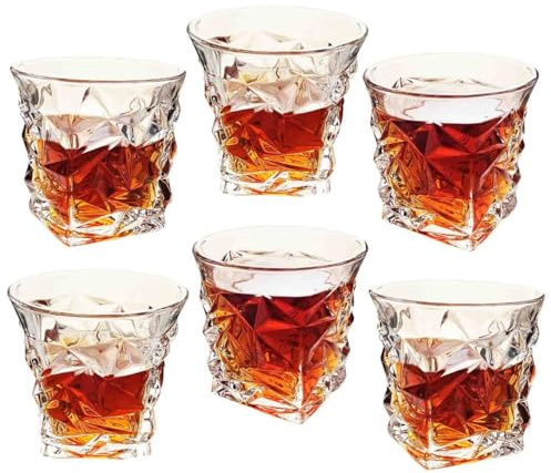 KRADLUX Exklusive Whisky Tumbler Gläser – 6er Set (255 ml) | Elegante Whiskeygläser für Zuhause, Gastronomie & Feste | Spülmaschinenfest | Blended Kollektion