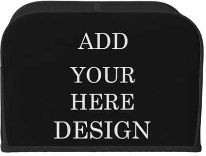 Custom Toaster Cover, Design Your Photo Logo Text Personalized Dust Cover, Soft Washable for Home Kitchen (2 Slice)