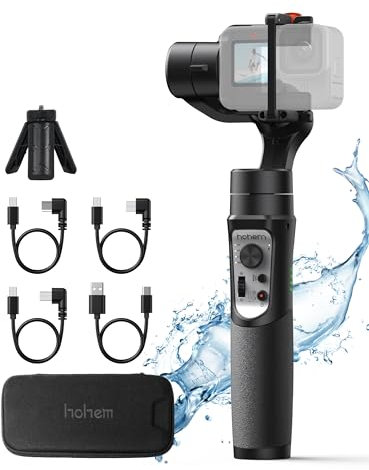Hohem iSteady Pro 4 3 Axis Gimbal Stabilizer for Gopro Hero 13/12/11/10/9, Bluetooth Control, IPX4 Splashproof, Camera Stabilizer for Video Recording, Compatible with Osmo Camera, Insta360