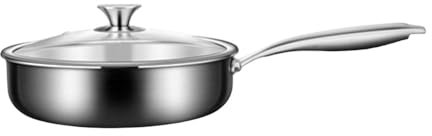 Utensilios de cocina sin revestimiento de acero inoxidable 316, sartenes y ollas al vapor, juego de wok para el hogar, wok antiadherente para cocina de inducción, 32 cm