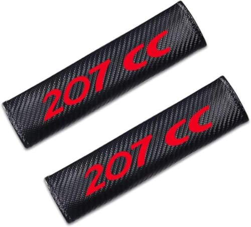 dzggs 2 Pièces Rembourrage de Ceinture de Sécurité pour Peugeot 207 CC, Protege Ceinture Voiture Amovible Confortable Antidérapant, Coussinets Ceinture,A