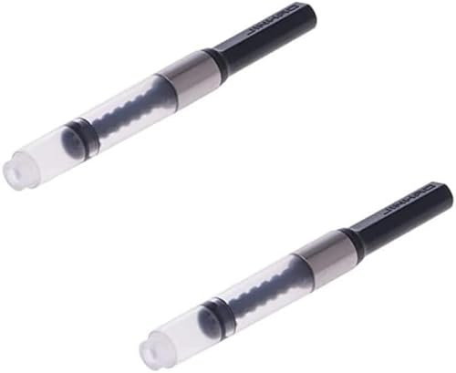 2 Pcs Black Universal Fountain Pen Ink Converter Standard Push Piston Fill InkAbsorber Office School Writing Supplies Pens and Refills