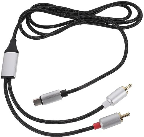 IMIKEYA Câble Adaptateur Audio USB C vers Double RCA Convertisseur Stéréo pour Utilisation à Domicile et Bureau
