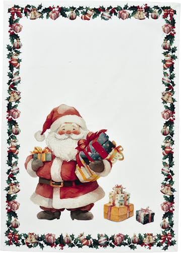 Sander - Geschirrtuch Weihnachten - Happy Santa 50x 70cm, Baumwolle