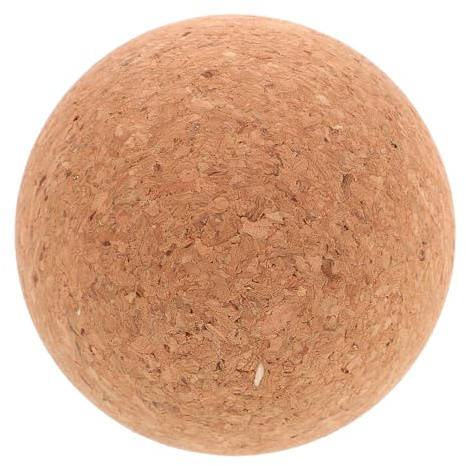 Kork Massageball aus Korkstaub für Rücken und Taille zu Hause | Leicht, zur Muskelentspannung und Tiefen Druckanwendung, Yoga und Heimgebrauch, Braune Ausführung