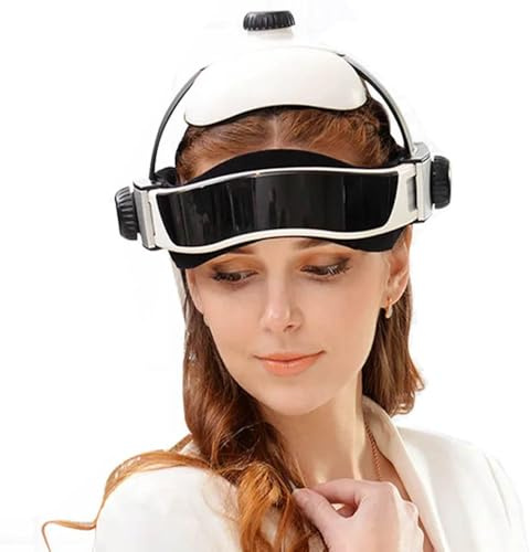 Axazcs Elektrisches Kopfmassagegerät, Nackenmassagehelm, Tiefenmassage Für Den Kopf Mit Musik, Wärmefunktion, Tiefschlaftherapie, Zur Linderung Von Kopfschmerzen