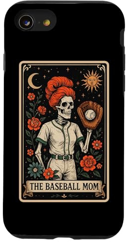 The Baseball Mom Mama Carte de Tarot Squelette pour la fête des mères Coque pour iPhone SE (2020) / 7/8
