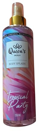 Queen's Body Splash Tropical Party, Spray Corporel Rafraîchissant, 250 ml