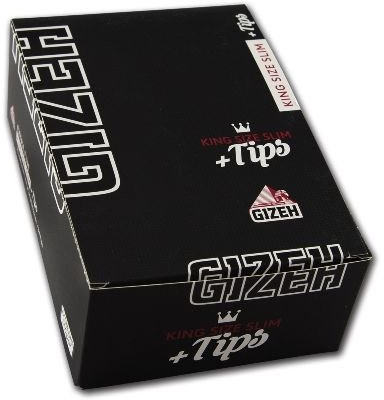Zigarettenpapier Gizeh Black King Size Slim mit Filtertips 26 Heftchen à 34 Stück 19826