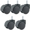 Waytex 78153 roulettes pour Fauteuil de Bureau Universelles Diamètre 50 mm – Couleur Noir - Lot de 5