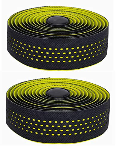 CNC CNCLOL Fahrrad Lenkerband,Rennrad Lenkerband，2 Rollen Lenkerbänder,Gelb