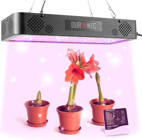 Duronic Hydroponic Growing System LED Grow Lights, Growth Lamp Systems, Seed Germination Kit, Indoor Garden Lamps for 7 Plants, Herbs, Seeds (Hanging Grow Light GLH60)