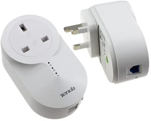 kenable Tenda PH6 Homeplugs Pass-Through GIGABIT 1000Mbps Powerline Networking [PAIR]