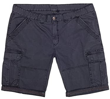 Lavecchia Übergrößen Cargo Shorts Herren Cargoshorts Kurze Hose LV-66 (Blau/Grau, 46/62)