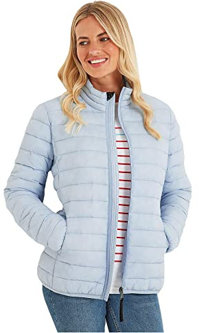 TOG24 Gibson Womens Puffer Jacket lightweight Quilted Jackets Ladies Warm Winter Padded Coats for Outdoor Travel Hiking Ice Blue 16