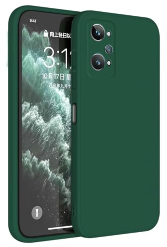 Topme Funda para Realme GT2 / GT Neo2 / GT Neo 3T (6.62 Inches) Carcasa Caja Case Estuche, Funda Protectora de Piel de Silicona TPU - Verde Oscuro
