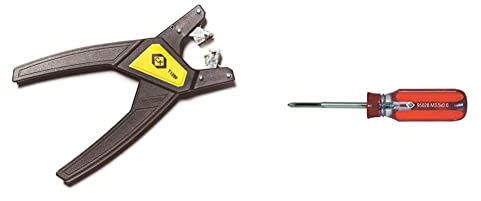 C.K T1260 Automatic Cable & Wire Stripper, Green|Yellow|Brown|Grey & CK Re-Threading Tool M3.5x0.6