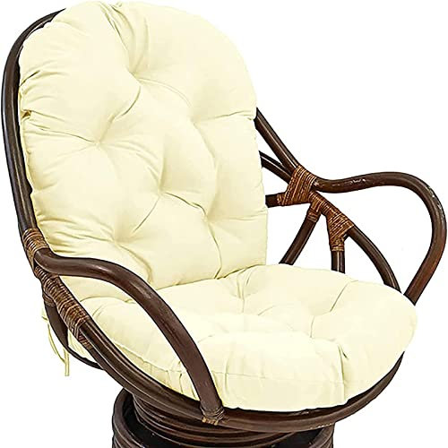 JIcloun Rattani Auflage/Polster für Schaukelstuhl, Gartenstuhl Ersatzpolster Schaukelstuhl/Drehsessel, Sanft, Thick, Wasserdicht und UV-Beständig Kissen Verdickte Stuhlauflage,A6