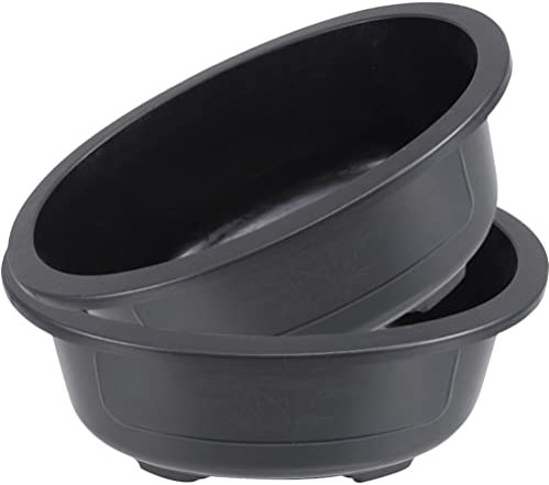Healvian 2stücke Ovaler Blumentopf Für Bonsai Großer Pflanzbehälter Mit Drainagelöchern Für Garten Und Zuhause Wiederverwendbar Blumen Und Pflanzen