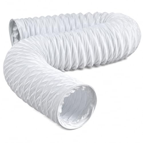 CABLEPELADO Tubo Salida Aire Secadora, Conducto PVC, Manguera Extracción Aire, 6 Metros x 100 mm Diámetro