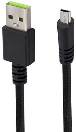 Alphatec Razer Câble de charge USB de rechange, compatible avec clavier Razer Blackwidow Tournament Edition Chroma V2, synchronisation des données et alimentation